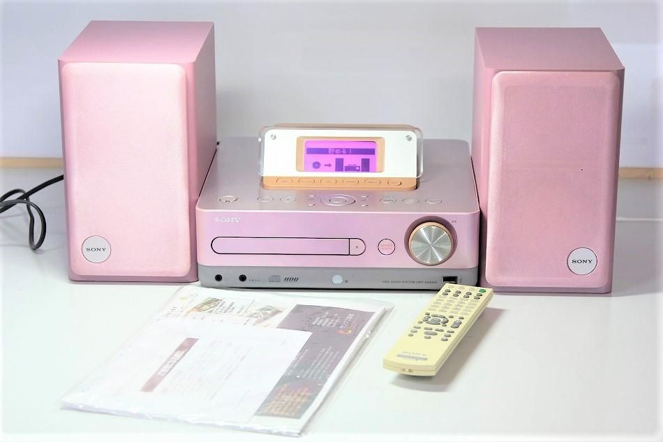 CMT-E300HD/P｜SONY HDD/CD対応 ハードディスクコンポ HDD80GB ピンク