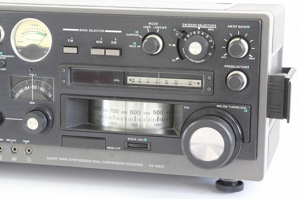 ICF-6800｜SONY BCLラジオ 万能ACアダプター付｜中古品｜修理販売