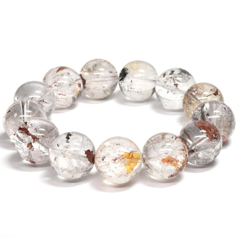 ライモナイトインエレスチャルクォーツ ブレスレット 18-18.5mm #RJ162