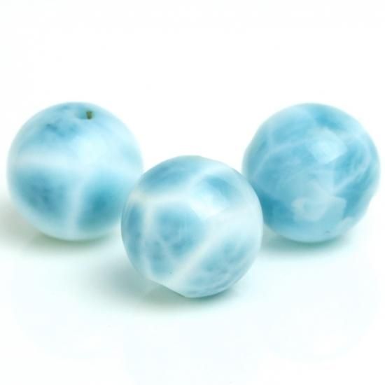 ラリマー ビーズ 10mm玉 #BX0009 - プレミアム天然石専門店 premium