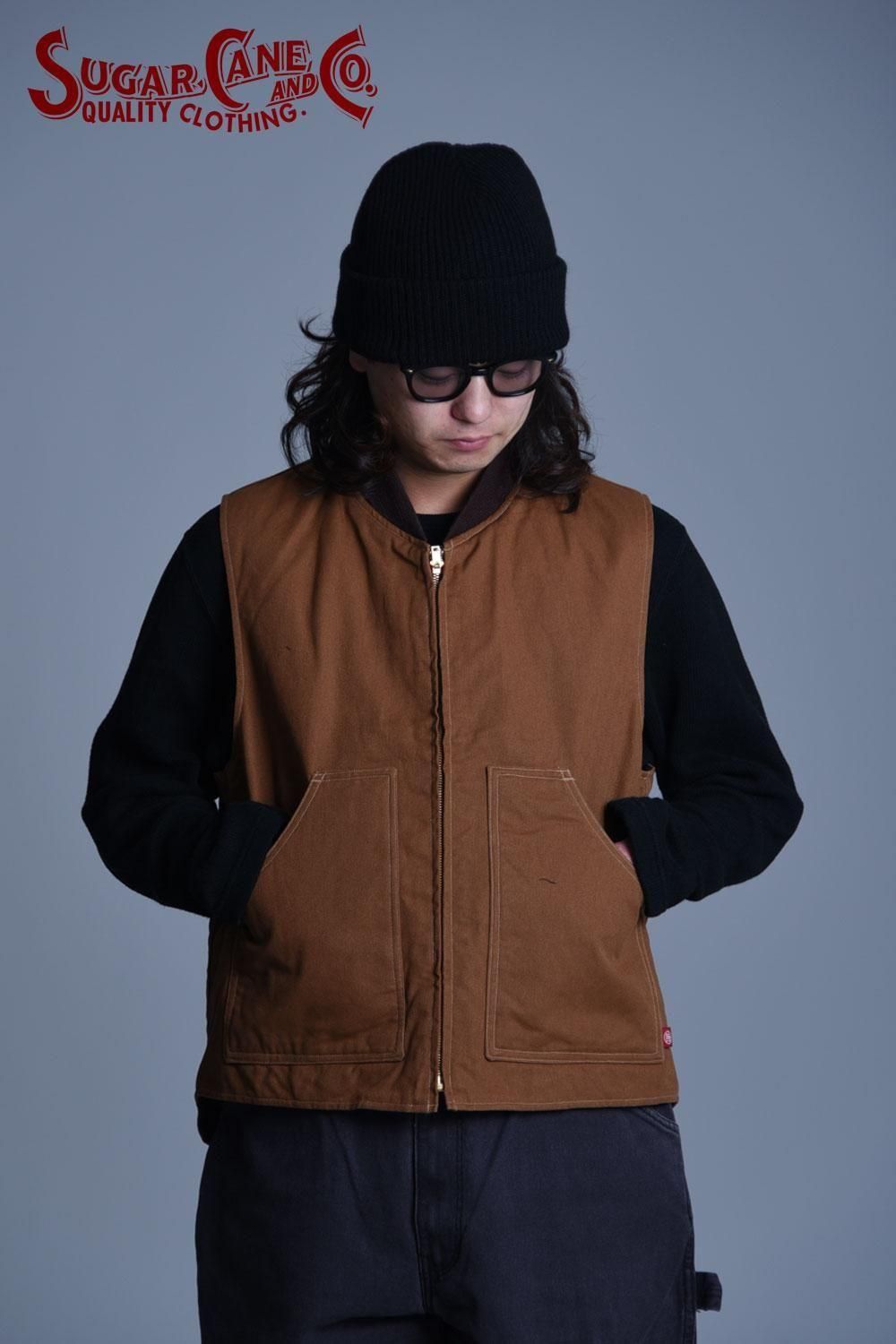 SUGAR CANE(シュガーケーン) ワークベスト TUF-NUT COTTON DUCK WORK