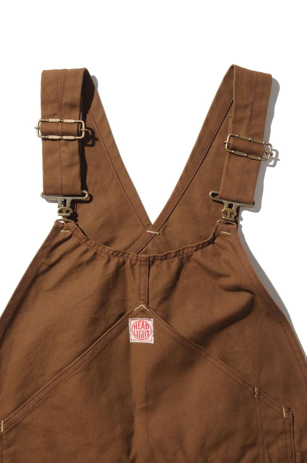 HEAD LIGHT(ヘッドライト) オーバーオール 13oz.BROWN DUCK HIGH BACK