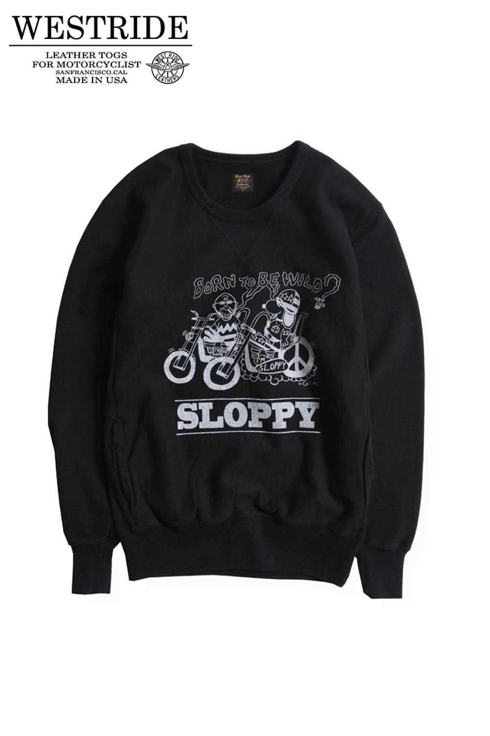 WESTRIDE(ウエストライド) クルーネックスウェット HEAVY WEIGHT FRONT