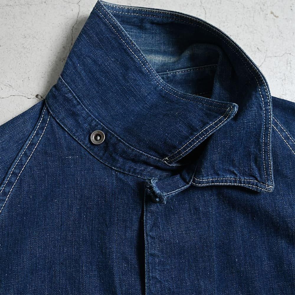 N&W DENIM COVERALL with CHANGE BUTTON（1930'S/DARK COLOR） - 古着