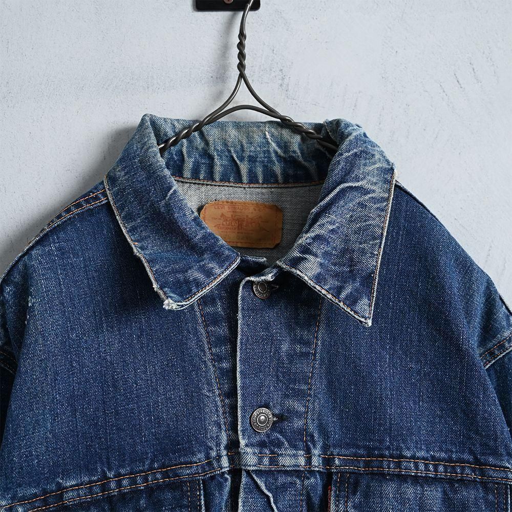 LEVI'S 70505-0217 BIGE DENIM JACKET（GOOD DAMAGE/SUPER BIG SIZE