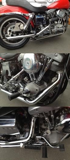 ドラッグパイプマフラー ショベル FX 1-3/4