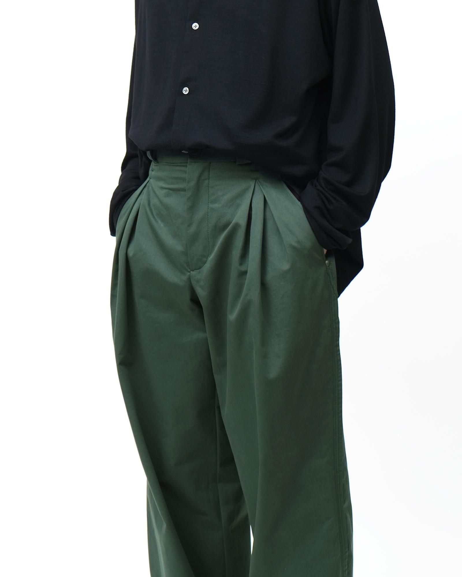 KIKO KOSTADINOV HALICS TROUSER #SPRUCE GREEN/WOOD BROWN [KWAW25T03