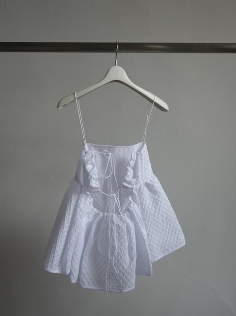 CECILIE BAHNSEN-SELENA TOP/WHITE - VISITFOR