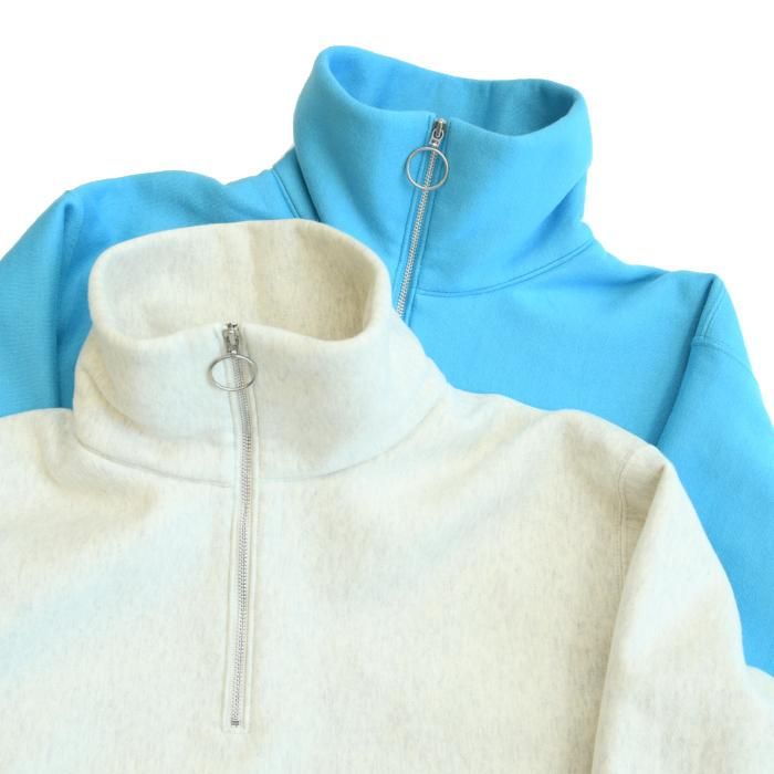 PHEENY フィーニー Athletic fleece half zip P/O 裏毛スウェット