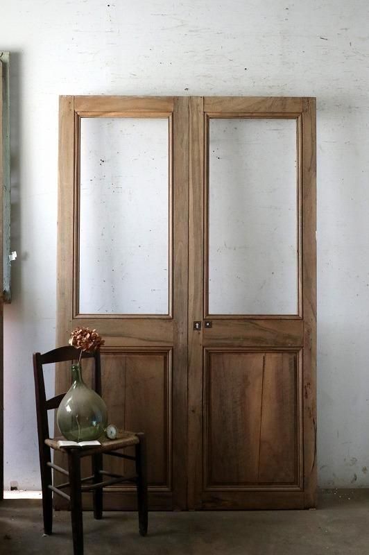 観音開きガラスドア | アンティーク - フランス アンティークドア 直