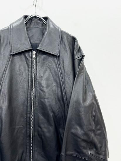 ssstein（シュタイン）2024AW 24AW LEATHER ZIP SHORT JACKET Black