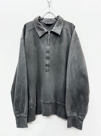 ANCELLM（アンセルム） 2024AW 24AW HALF ZIP SWEAT SHIRT Black