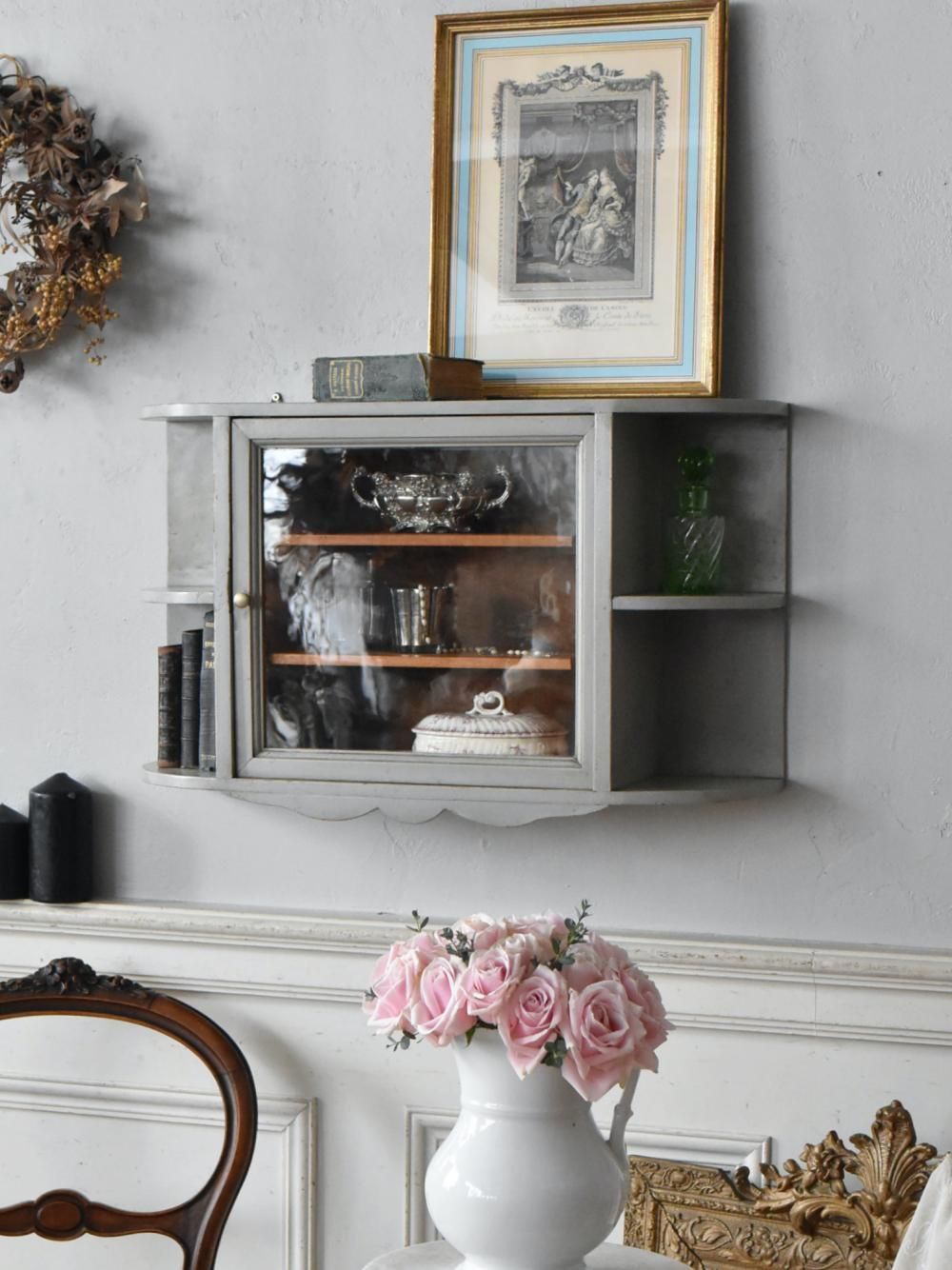 フランスアンティーク小型家具 ウォールキャビネット.7 フレンチ