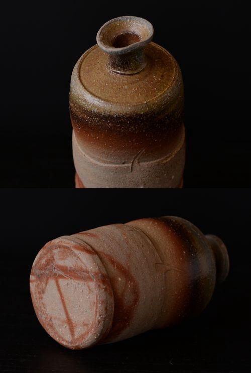 □備前窯変緋襷徳利 - 備前焼工房 檪
