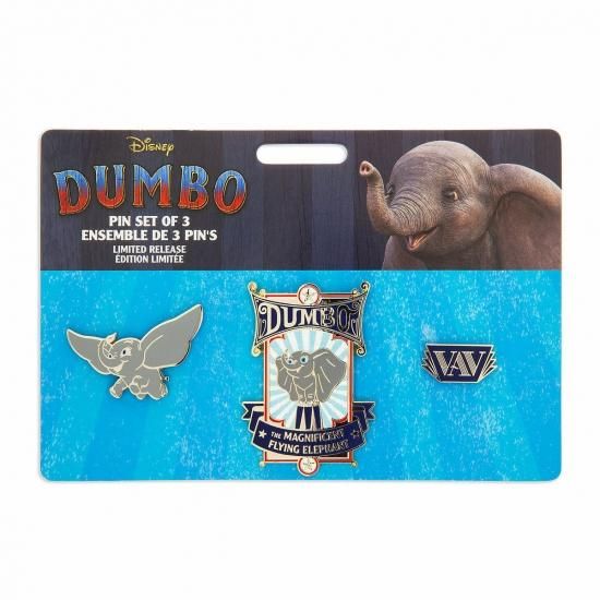 Disney Dumbo ダンボ ピンバッジ 実写映画 限定販売 3種 ピンバッジ