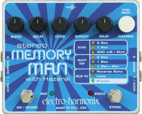 Electro-Harmonix XO Stereo Memory Man - エフェクター専門店