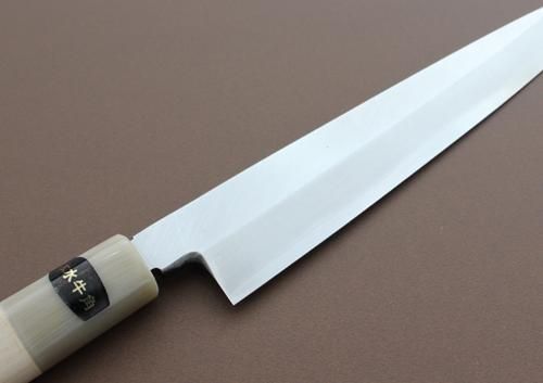 柳刃包丁210ミリ ステンレス銀三鋼 - キッチンナイフやまだ