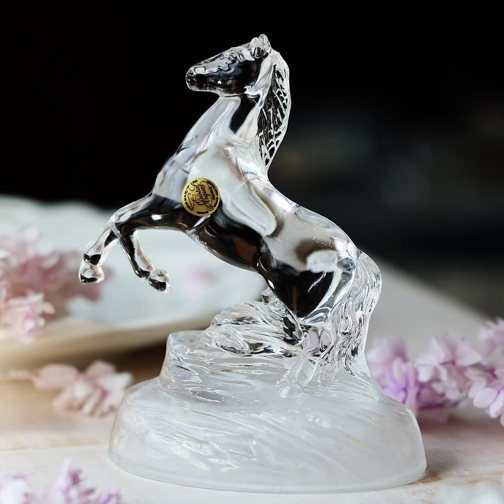 フランス製硝子の馬オブジェ - 海福雑貨通販部