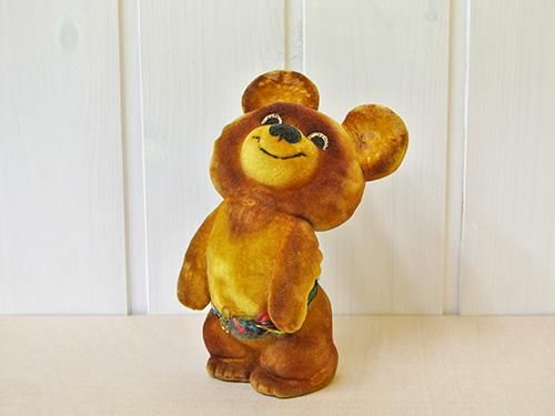 緑園｜東欧雑貨 ソ連 こぐまのミーシャのフロッキー人形