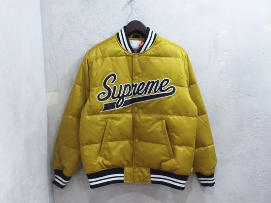 Supreme 'Script Varsity Puffy Jacket'パフィージャケット バーシティ