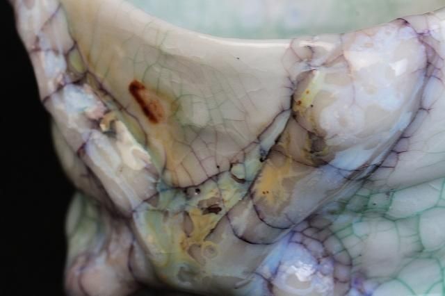 氏家昂大 「 漆貫入彩白磁ぐい呑 」 酒器 盃 - レトロ ＆アート空間