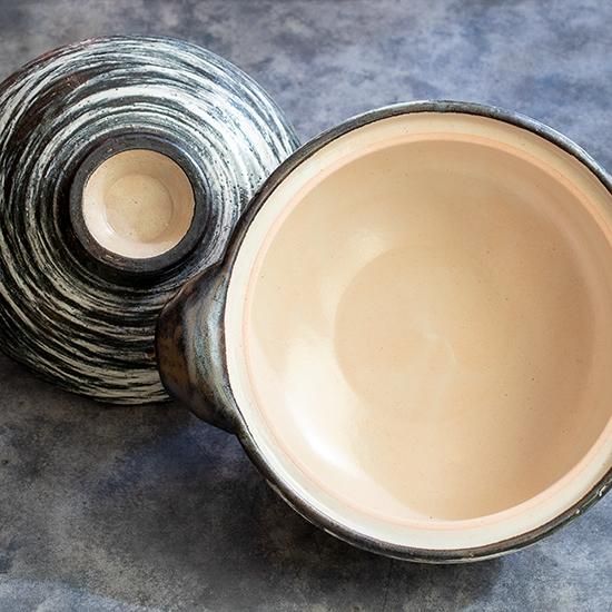 伊賀土鍋 刷毛目 ※予約受付中※ - 伊賀焼窯元 長谷園 公式通販