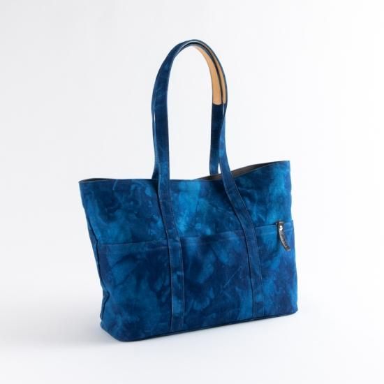 8号帆布トートバック（L）【B3-1】 - 藍染のストール・ファッション