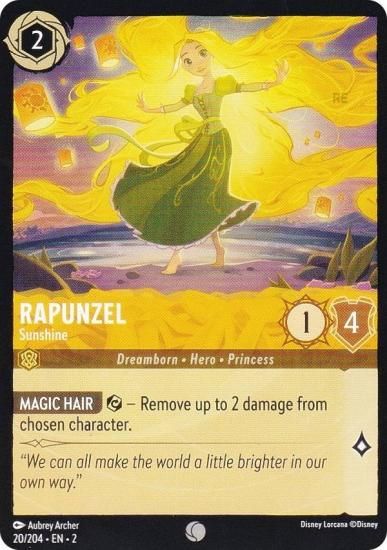 ディズニー ロルカナ 20/204・EN・2 Rapunzel - Sunshine (C コモン