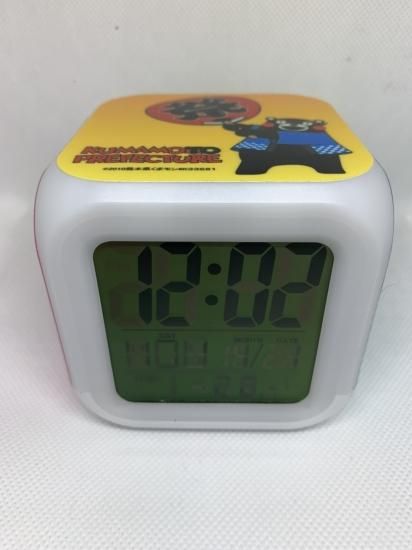 くまモン・キューブ型デジタル時計・アラーム・温度計（22個＋2個