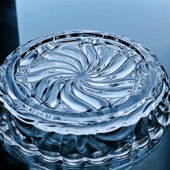 Baccarat オールドバカラ バンブーローズ 小型 クリスタルガラスの