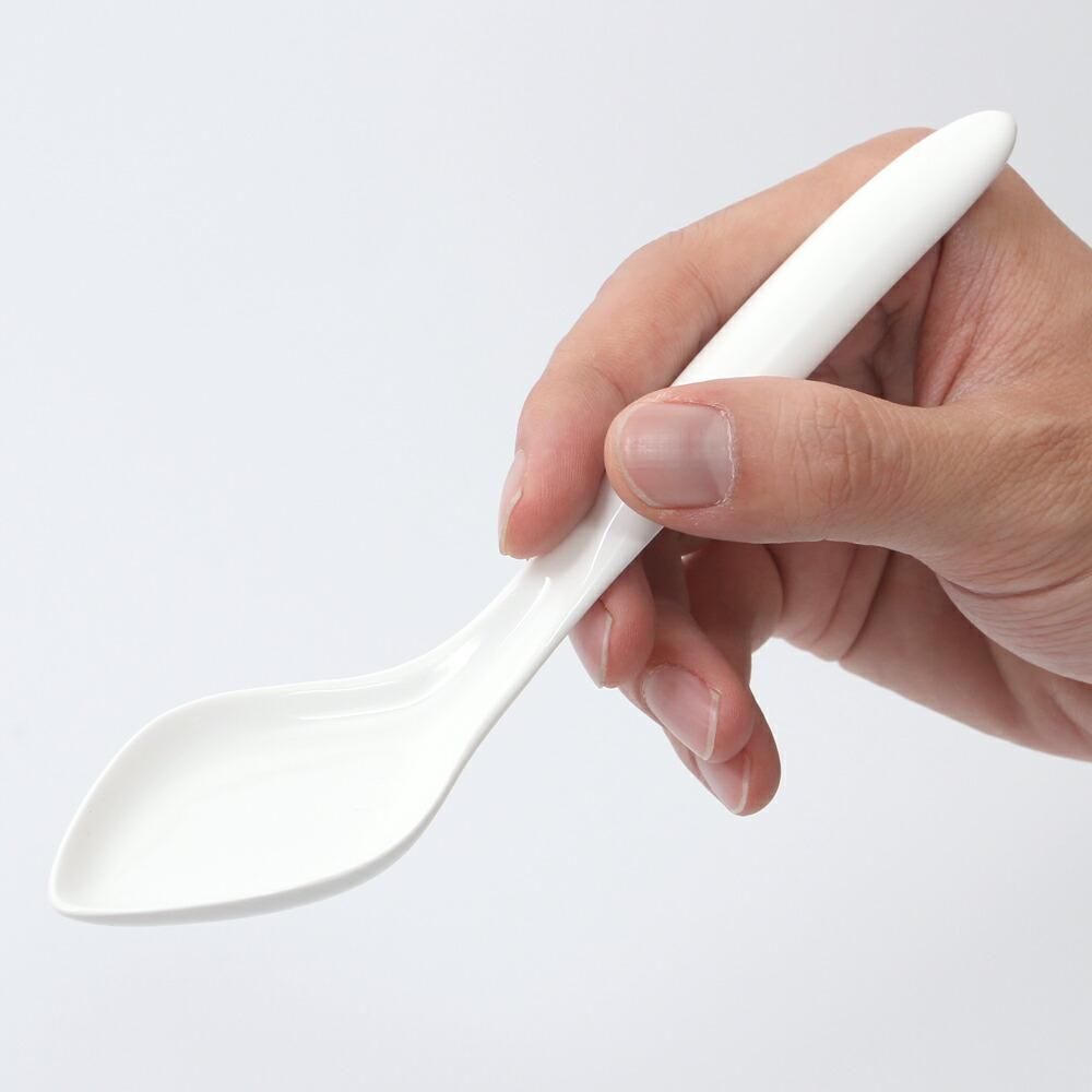 磁器製 菱形のれんげ 中華レンゲ 菱形レンゲ 36Y346-45 - カトラリー