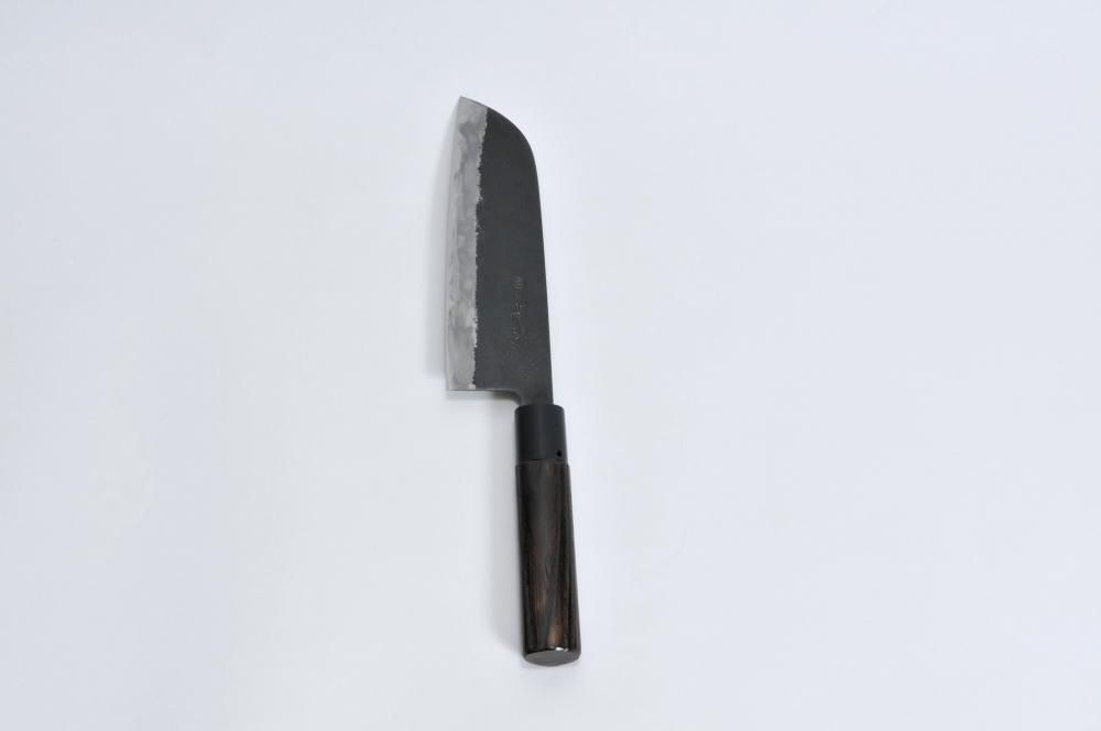 菜切包丁 三徳型 備前暉光 謹製 手打刃物 - 長船ふれあい物産館