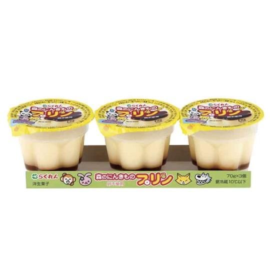 ☆175 らくれん森のにんきものプリン 70g×3 - 三宅乳業 オンライン