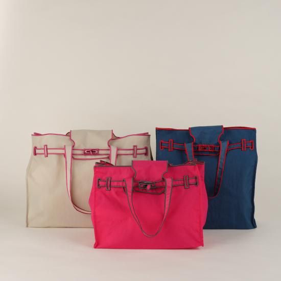 SCARF / New Classical Eco Bag (L) PURPLE - LA COUSETTE（ラクゼット