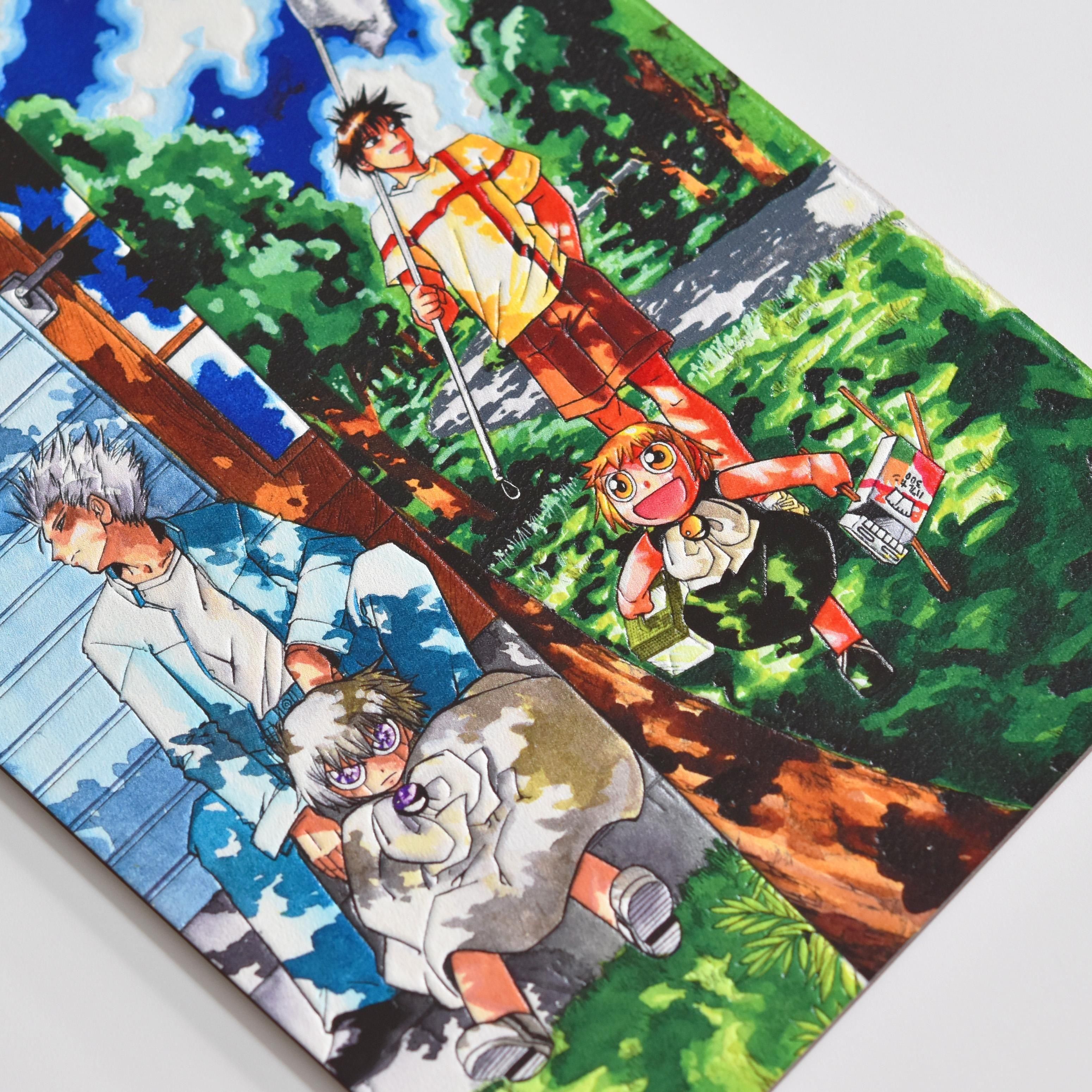 ファウード強奪」ウッドポストカード - 「金色のガッシュ！！」「金色