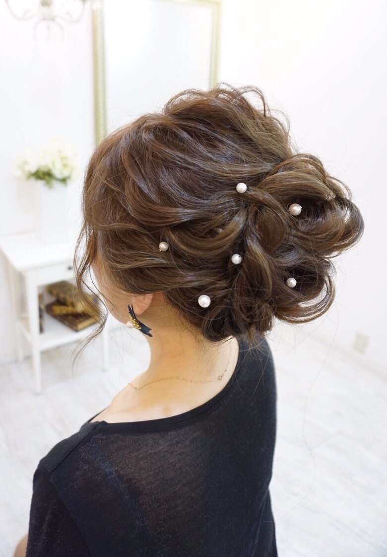ふわふわパーティーアップ ヘアセット：L003955903｜ヘアアンドメイク