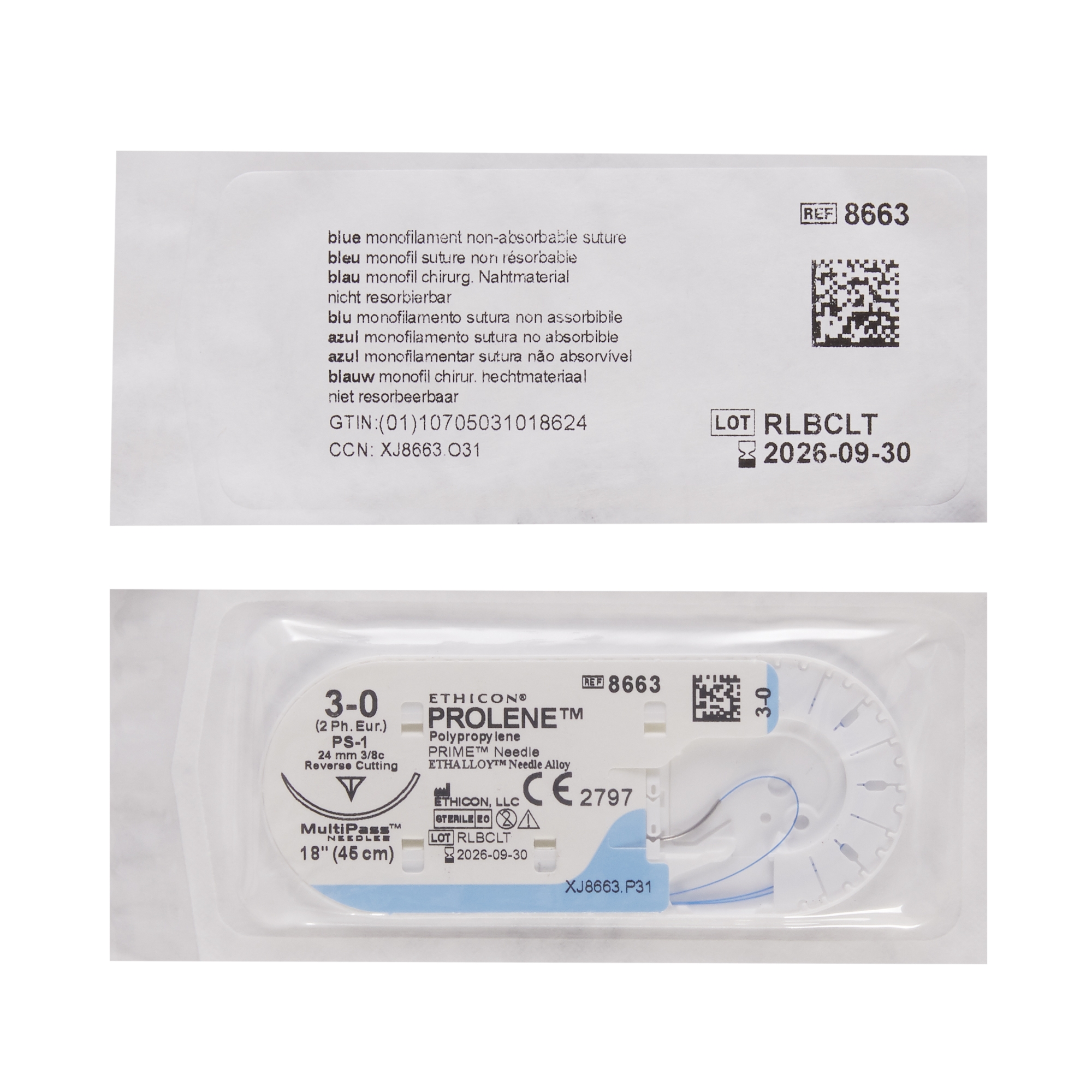 Nonabsorbable Suture with Needle Prolene™ - McKesson