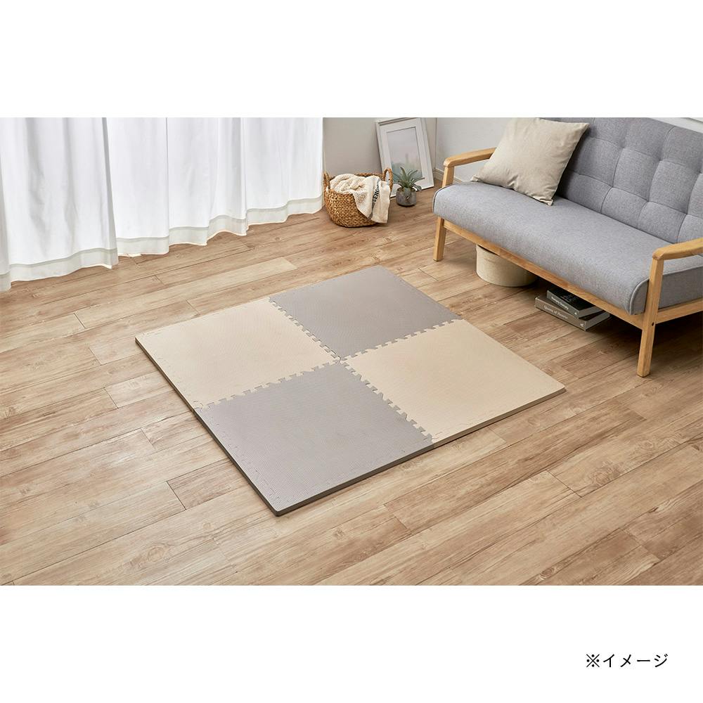 防音極厚 大判ジョイントフロアマット ベージュモカ 58 | ラグ