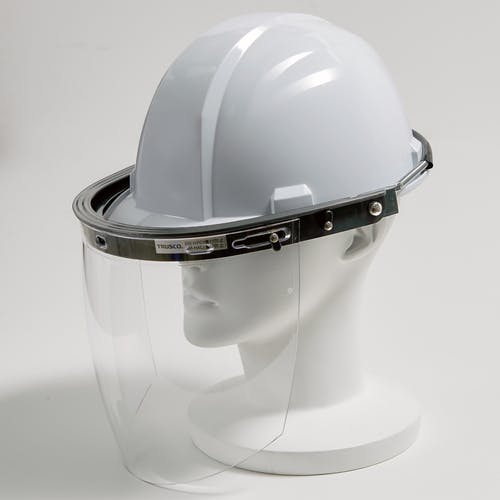 CAINZ-DASH】トラスコ中山 ヘルメット取付型防災面 簡単着脱タイプ