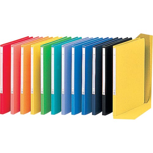 CAINZ-DASH】LIHIT LAB． A4パンチレスファイル 黄 F-347-4