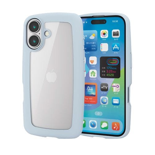 iPhone 16 ケース ハイブリッド 衝撃吸収 軽量 薄型 カメラ周リ保護