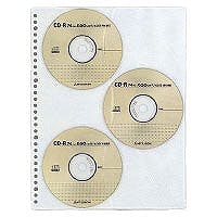 EDB-A375 CDポケット A4リフィル 縦30穴 6枚収容 3枚入 | パソコン