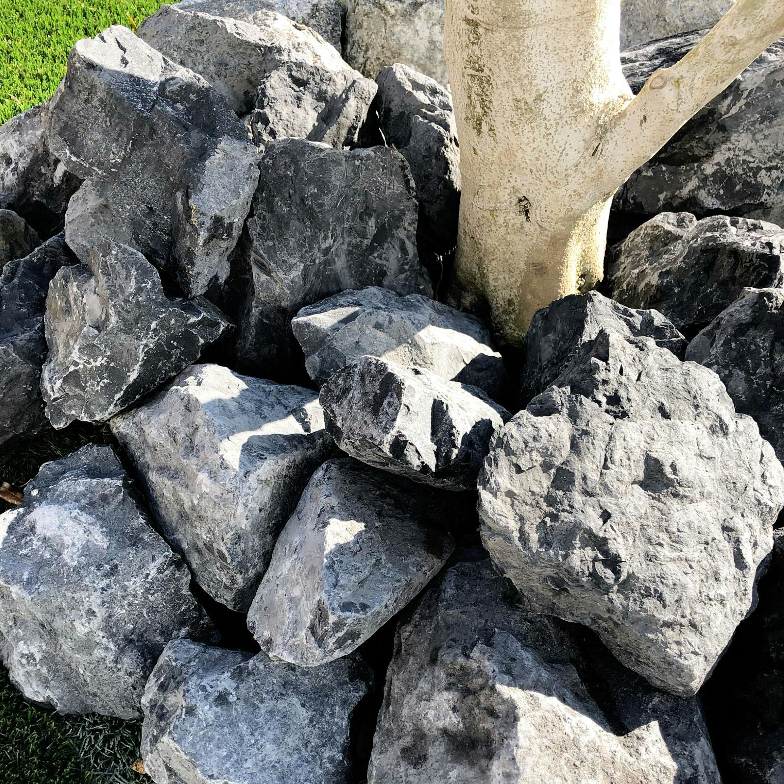 TAIKOH アッシュブラックゴロタ 90-120mm 20kg 12〜18個入り 天然