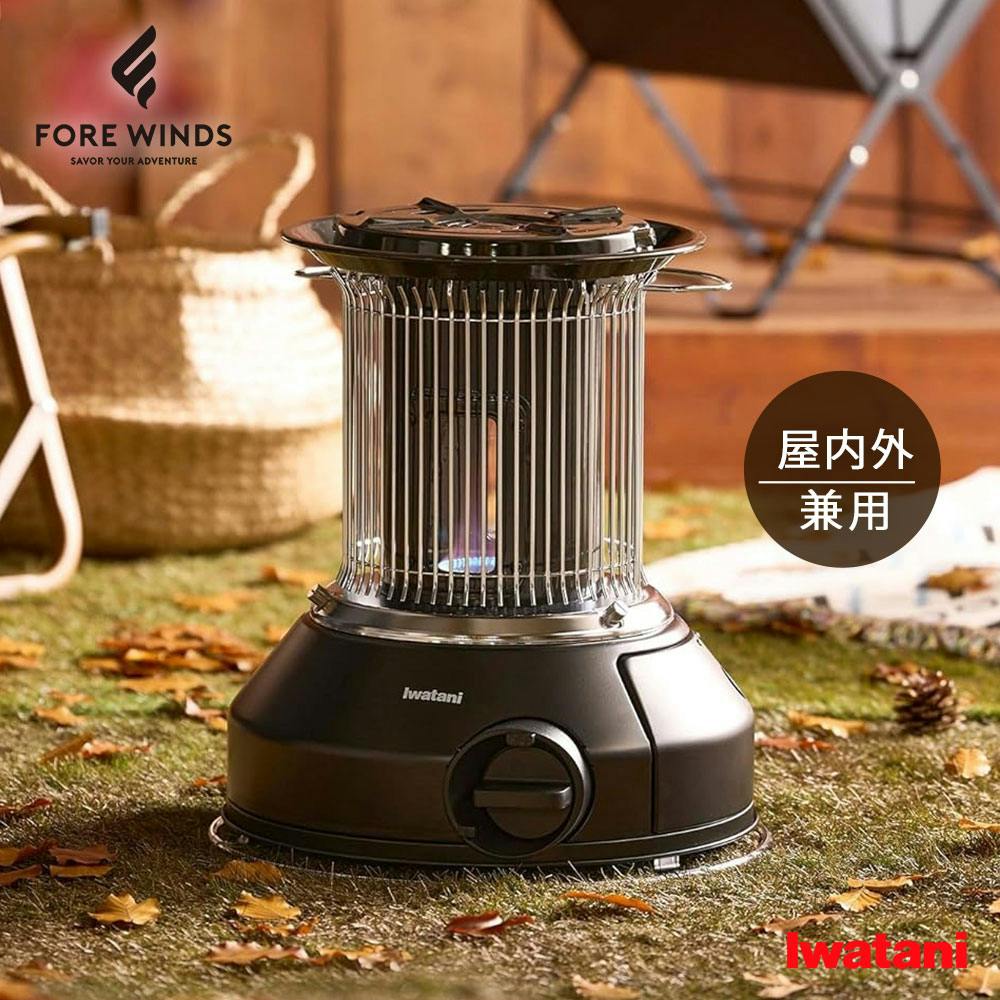 イワタニ カセットガスストーブ マル暖 CB-STV-MRD マットブラック