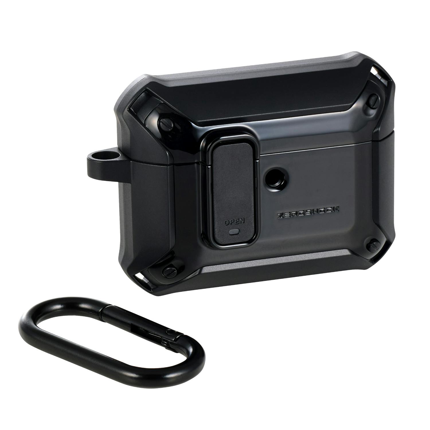 AirPods Pro 3 ケース MagSafe対応 ZEROSHOCK 3構造衝撃吸収 黒 | 携帯