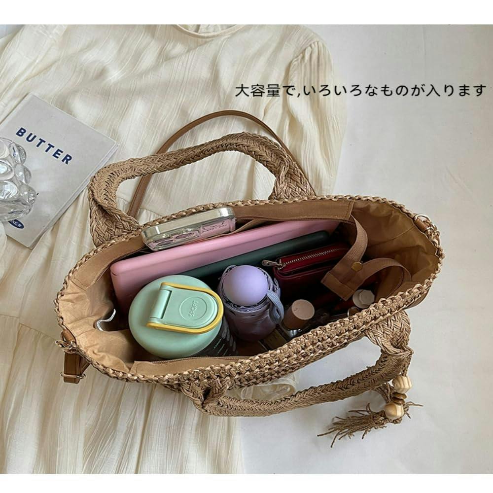 かごバッグ ショルダー 2way カゴバッグ ハンドバッグ 大容量 高見え