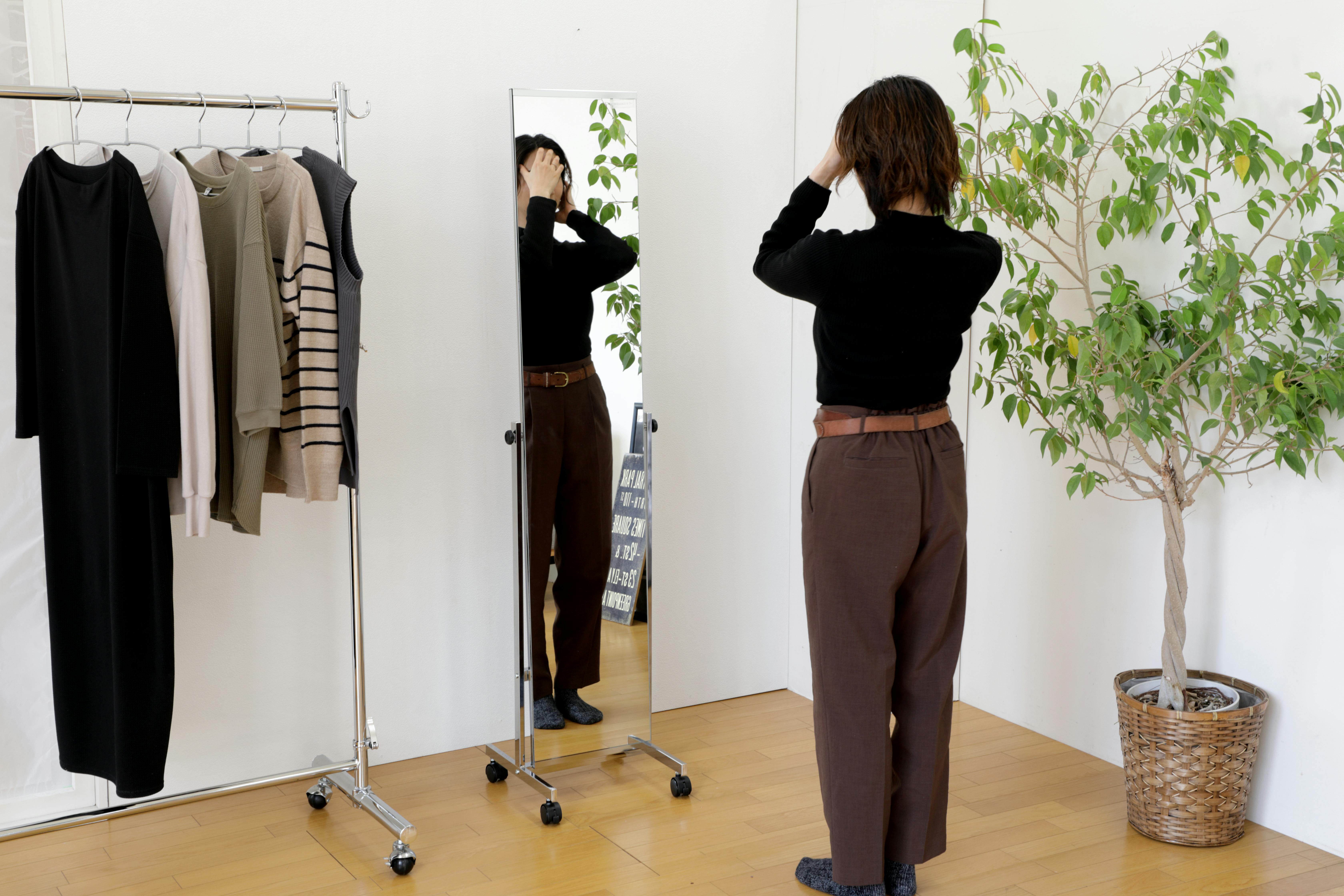 KOEKI 弘益 UTILITY P-5526M スタンドミラー 37×36×158.5 鏡：30×147