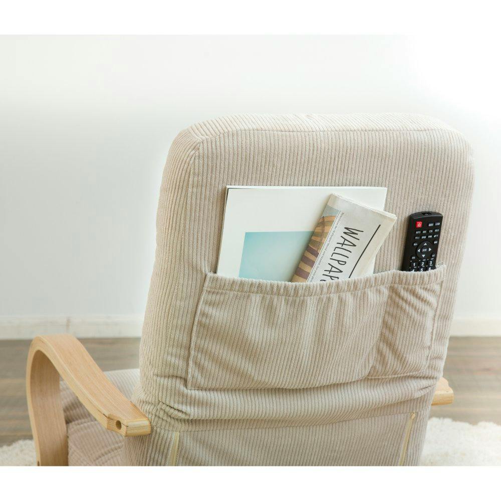 アイリスオーヤマ ウッドアームチェア 回転タイプ WAC-K ベージュ