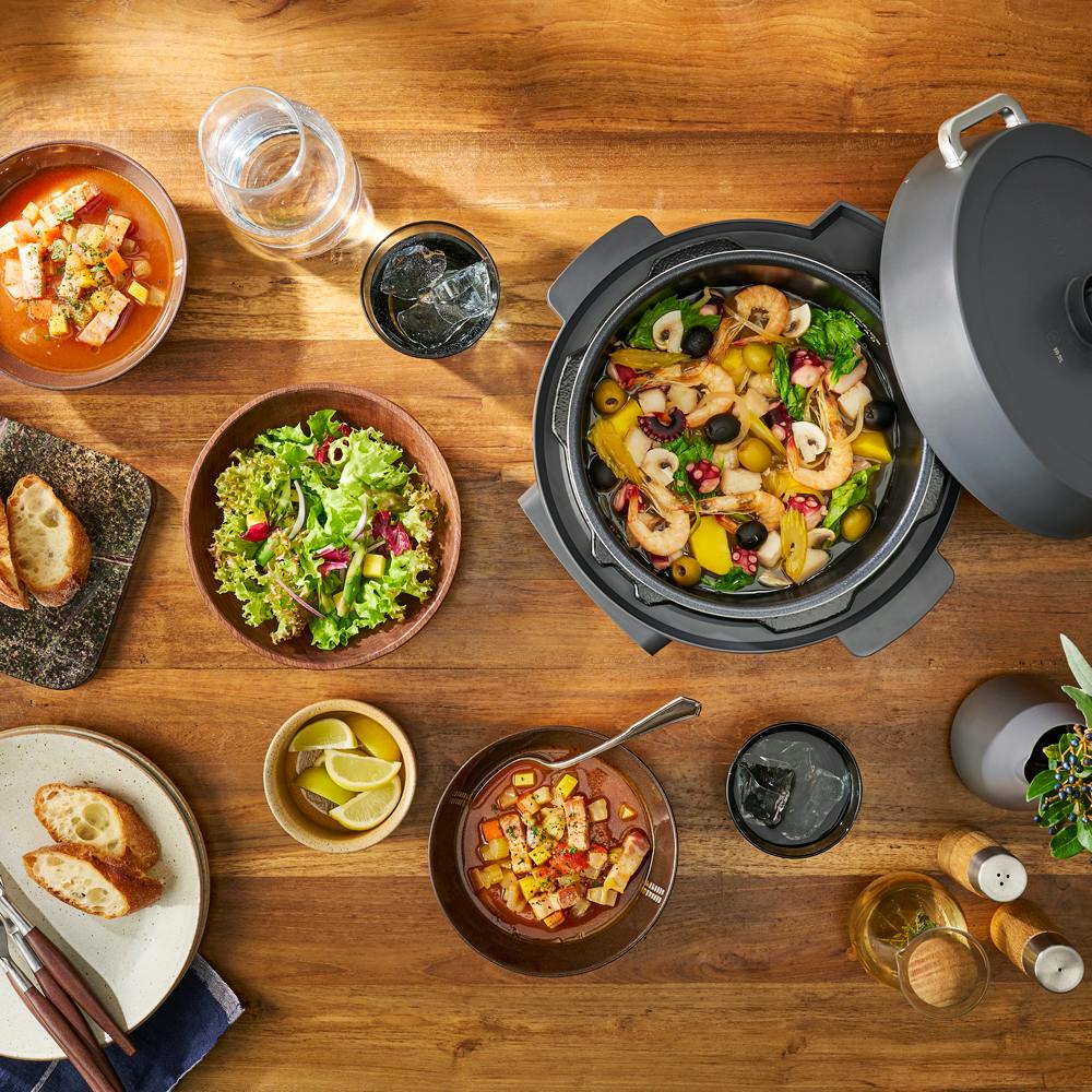 アイリスオーヤマ 電気圧力鍋 3L PC-MB3-H ミドルグレー 調理家電