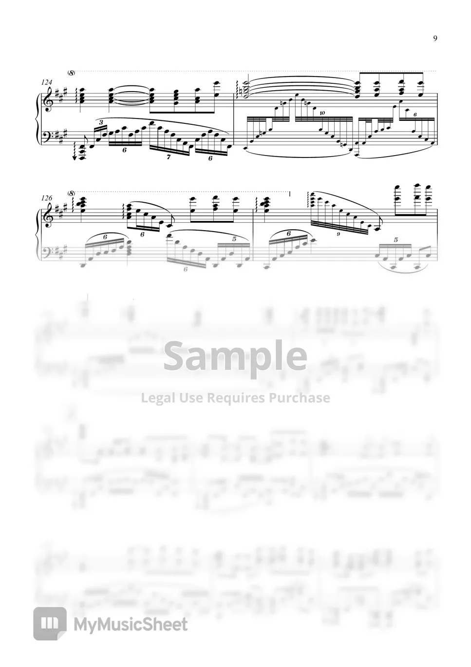 Final Fantasy XIV - Flow (Masayoshi Soken) ピアノ楽譜PDF